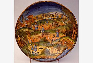 Maiolica Dish by Federigo of Modena, 1593–1594