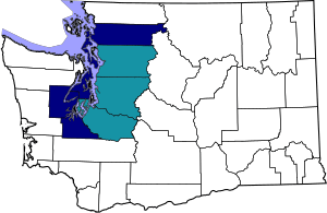 Map of Seattle–Tacoma–Bellevue MSA and Seattle–Tacoma–Olympia CSA