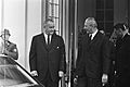 President Johnson (USA) had besprekingen met Kiesinger te Bonn, Johnson en Kiesi, Bestanddeelnr 920-2595