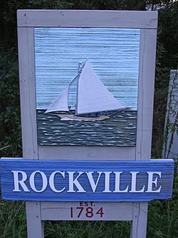 Sign entering Rockville