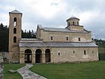 Sopoćani Monastery, side view, Serbia.jpg