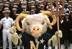 000902-N-9848G-002 - U.S. Naval Academy mascot