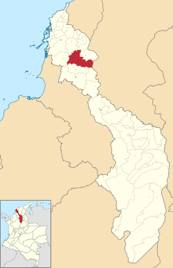 Location of the municipality and town of San Juan Nepomuceno, Bolívar in the Bolívar Department of Colombia