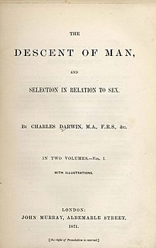 Darwin - Descent of Man (1871)