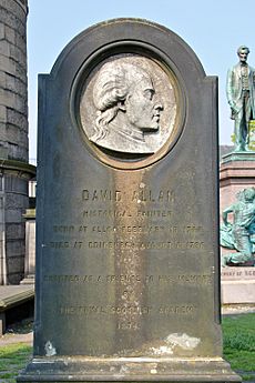 David Allan (painter) Headstone Edinburgh