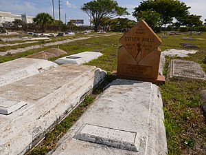 Esther Rolle's gravesite at Westview Community Cemetery in Pompano Beach FL