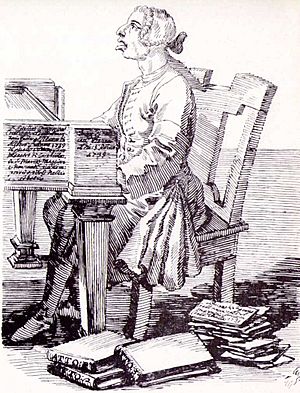 Gaetano Latilla by Pier Leone Ghezzi. 1739