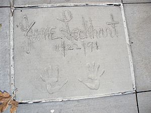 June Lockhart (handprints in cement)