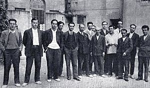 Los presos políticos en el patio de la Cárcel Modelo, en Mundo Gráfico 12 de noviembre de 1930