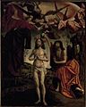 Michael Pacher - St Wolfgang Altarpiece - Baptism of Christ - WGA16824