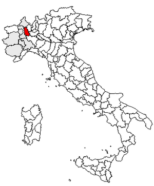 Location of Province of Novara
