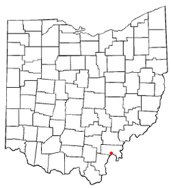 Location of Pomeroy, Ohio