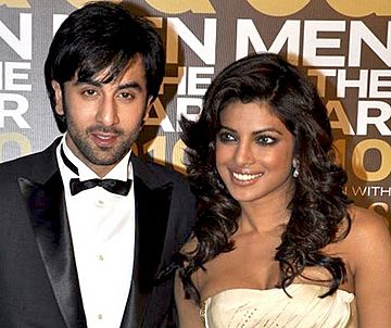 Ranbir Kapoor and Priyanka Chopra at GQ Men Awards 2010