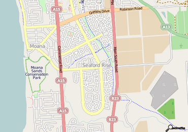 Seaford Rise, May 6 2013 via OpenStreetMap.png