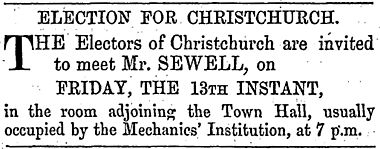 Sewell meeting electors, 1860