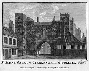St. John's Gate, in Clerkenwell, Middlesex (Plate 1)