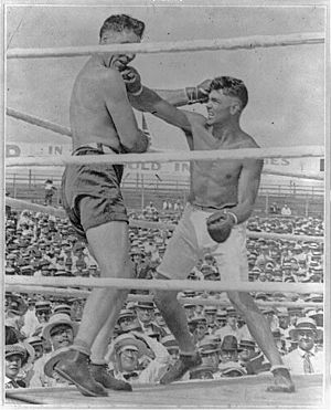 The knockout blow in the Dempsey-Willard battle LCCN2013646088