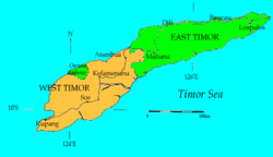 Malaka Regency is located in Timor
