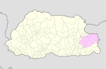 Trashigang Bhutan location map