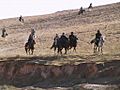 US soldiers on horseback 1991 Afghanistan