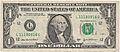 United States one dollar bill, obverse