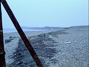 WW2 exposed defunct sea defences