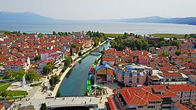 Aerial view of Struga