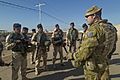 An Australian soldier assigned to Task Group Taji conducts an after action review with Iraqi soldiers assigned to 71st Iraqi Army Brigade at Camp Taji in November 2015