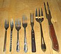 Assorted forks