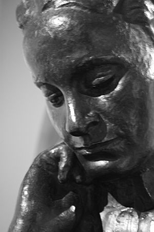 Bronze bust of Elsie Inglis by Ivan Mestrovic 1918, SNPG