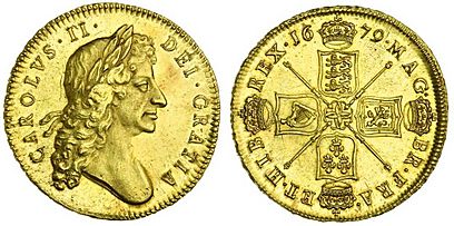 Charles II, Five Guineas, 1679