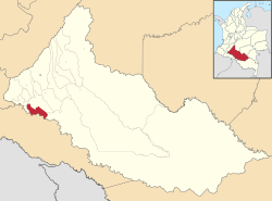 Location of the municipality and town of Solita in the Caquetá Department of Colombia.