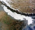 Dense fog over Indian Subcontinent