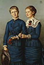 Hans Thoma - Bildnis der beiden Töchter der Familie Haag (1883)