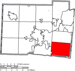 Location of West Chester Township in Butler County