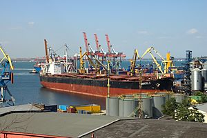 Oděsa, přístav, loď