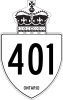 Ontario Highway 401 shield