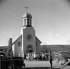 Church in Peñasco, 1943