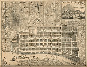 Savannah cityplan 1818