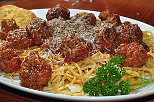 Spaghetti and meatballs 1