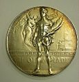 2000-158-19 Medal, Olympics, 1920, Antwerp, Gold, Obverse (7268561188) (cropped)