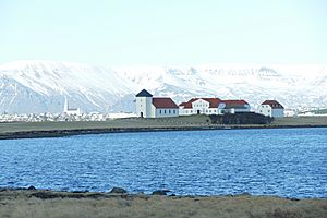 Bessastaðir with Reykavik in the background