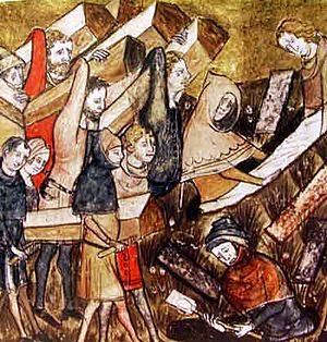 Burying Plague Victims of Tournai