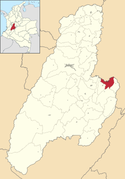 Localities (localidades) of Tolima