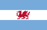 Flag of the Welsh colony in Patagonia
