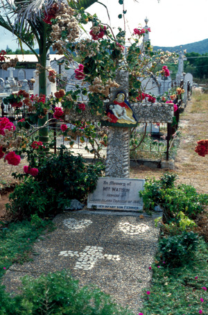 Grave of Mrs Watson at the Cooktown Cemetery, 1986
