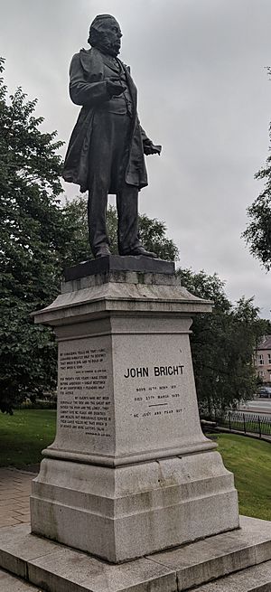 John Bright statue Rochdale