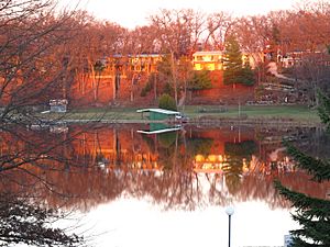 Lamberton Lake, Michigan, with adjacent ridge
