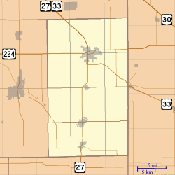 Ceylon, Indiana is located in Adams County, Indiana