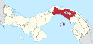 Location of Panama Province in Panama